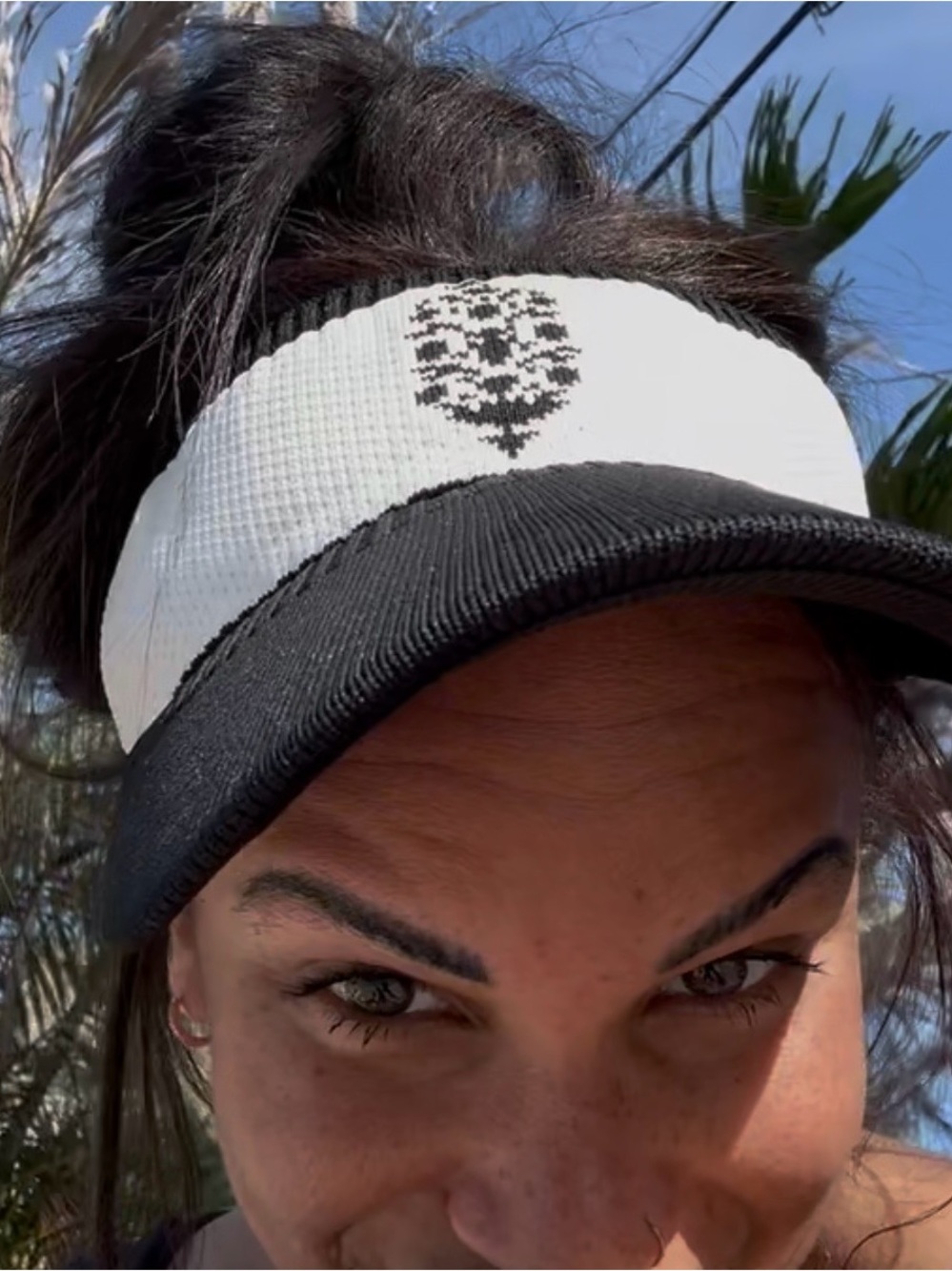 FP Movement Black & White Visor with Center Logo